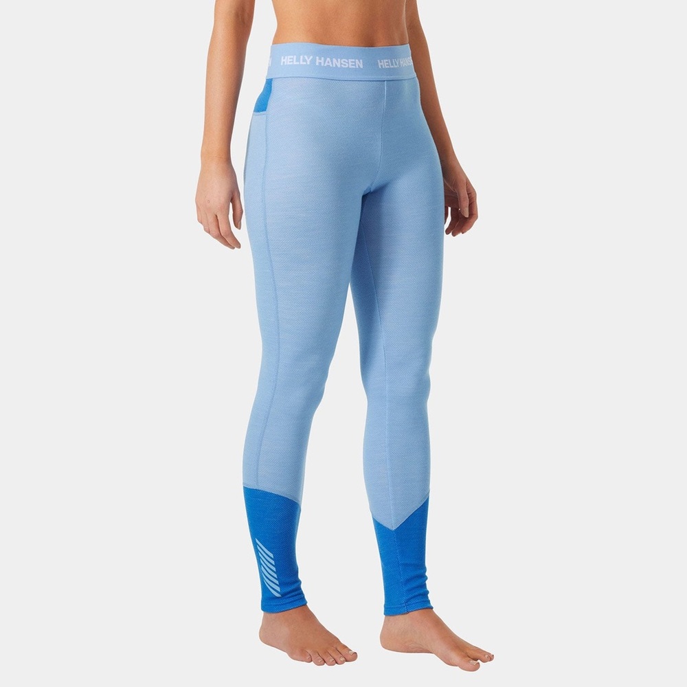 Helly Hansen Light Blue Lifa Merino Midweight Thermal Baselayer Pant - NWOT - M